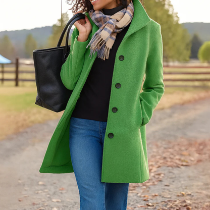 Heritage-Mantel für Damen mit Knopfverschluss-Coats for Women-Alpenkind