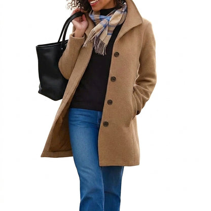 Heritage-Mantel für Damen mit Knopfverschluss-Coats for Women-Alpenkind