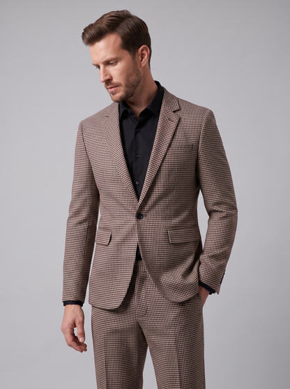 Herren-Anzugset mit Hahnentrittmuster-Sets for Men-Alpenkind
