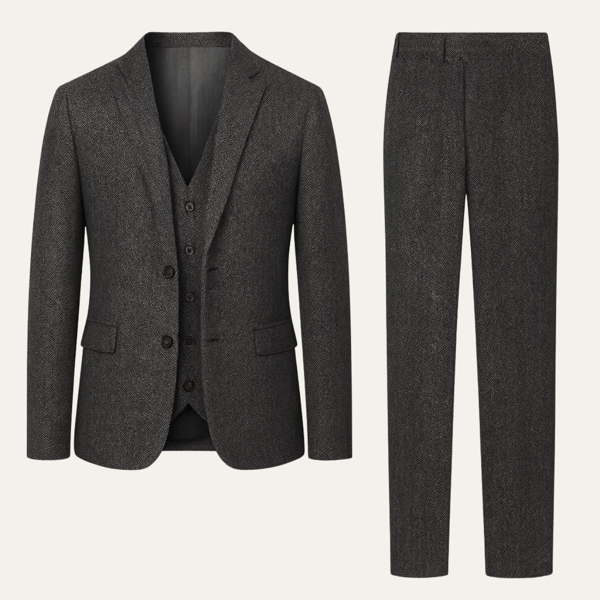 Herren Anzugset mit Sakko, Weste und Hose-Shirts for men-Alpenkind