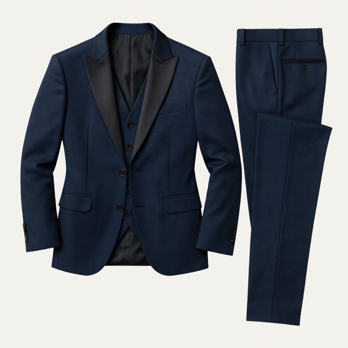 Herren Anzugset mit Sakko, Weste und Hose mit Reverskragen-Shirts for men-Alpenkind