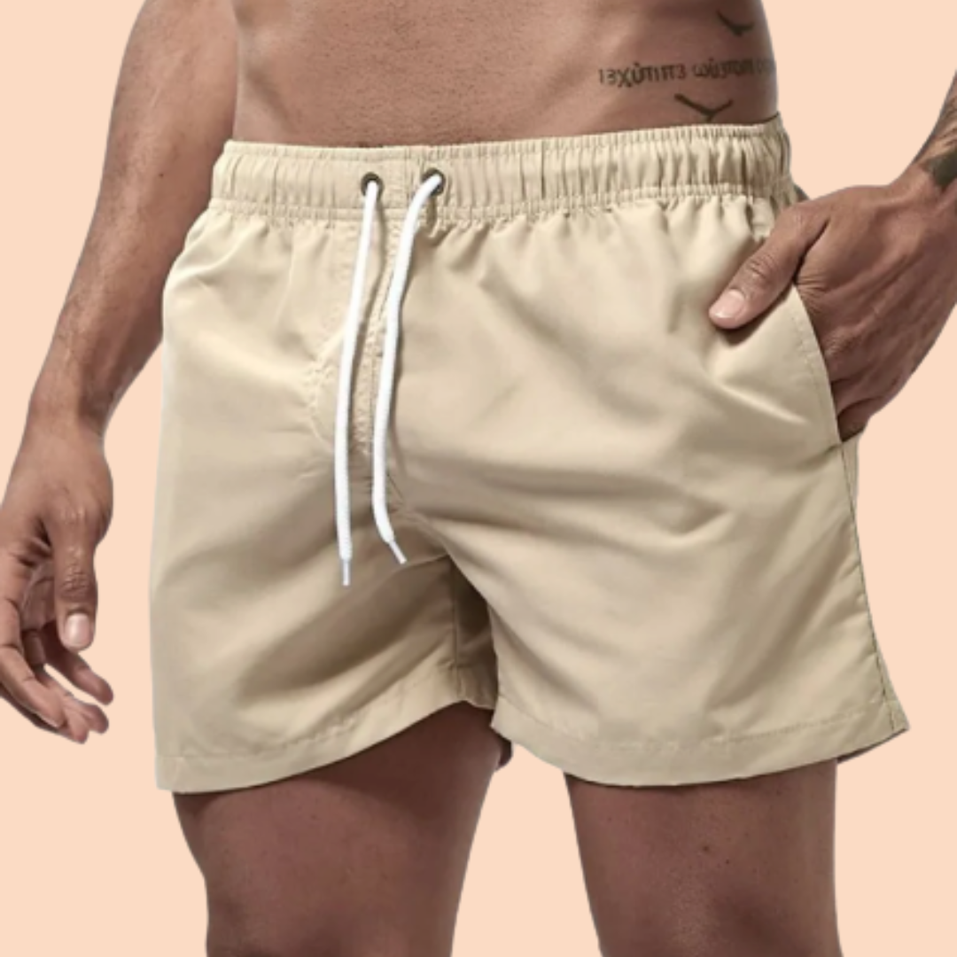 Herren-Badeshorts mit elastischem Bund und Kordelzug-Shorts for men-Alpenkind