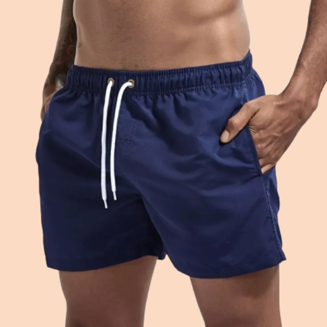Herren-Badeshorts mit elastischem Bund und Kordelzug-Shorts for men-Alpenkind