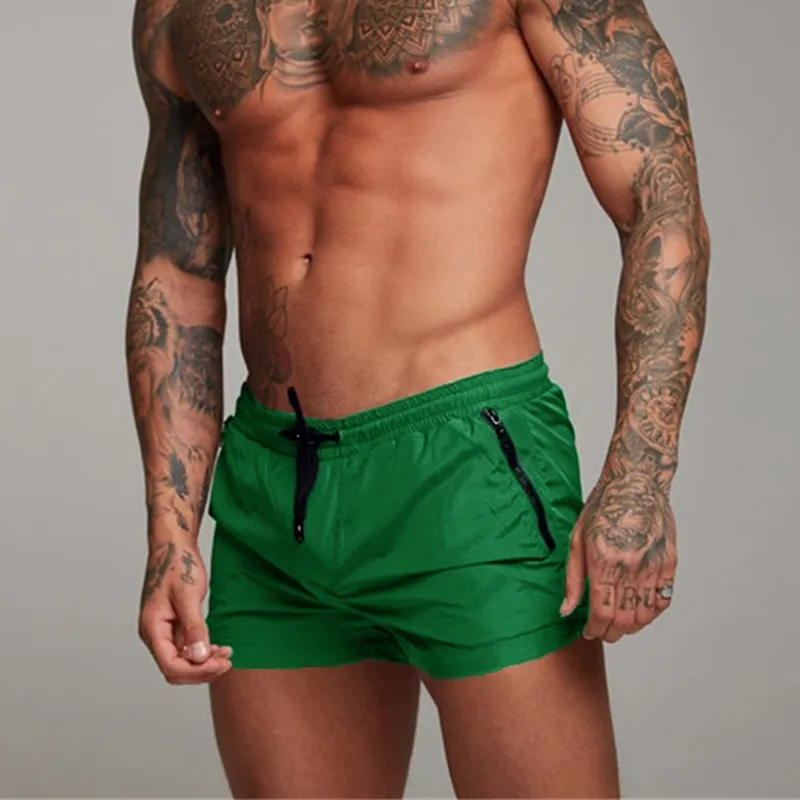 Herren Badeshorts mit elastischem Bund und Kordelzug-Swimwear for men-Alpenkind