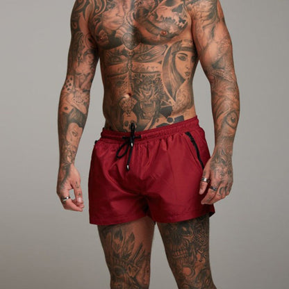 Herren Badeshorts mit elastischem Bund und Kordelzug-Swimwear for men-Alpenkind