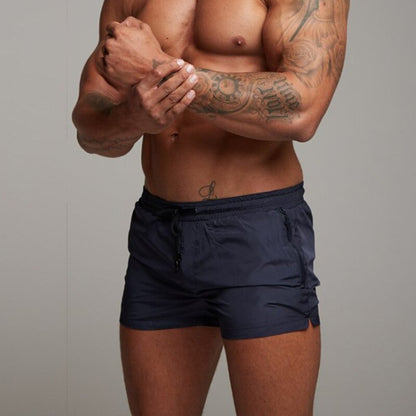 Herren Badeshorts mit elastischem Bund und Kordelzug-Swimwear for men-Alpenkind