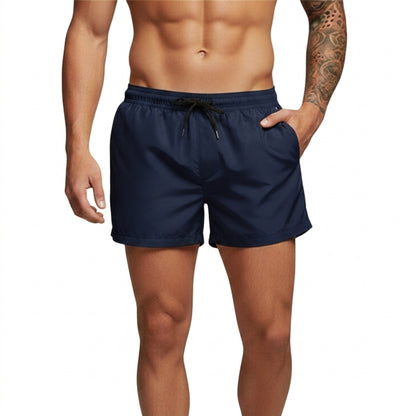 Herren Badeshorts mit elastischem Bund und Kordelzug-Swimwear for men-Alpenkind