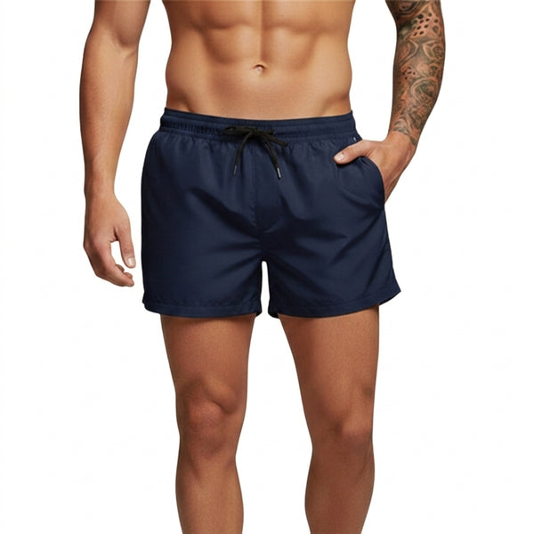 Herren Badeshorts mit elastischem Bund und Kordelzug-Swimwear for men-Alpenkind
