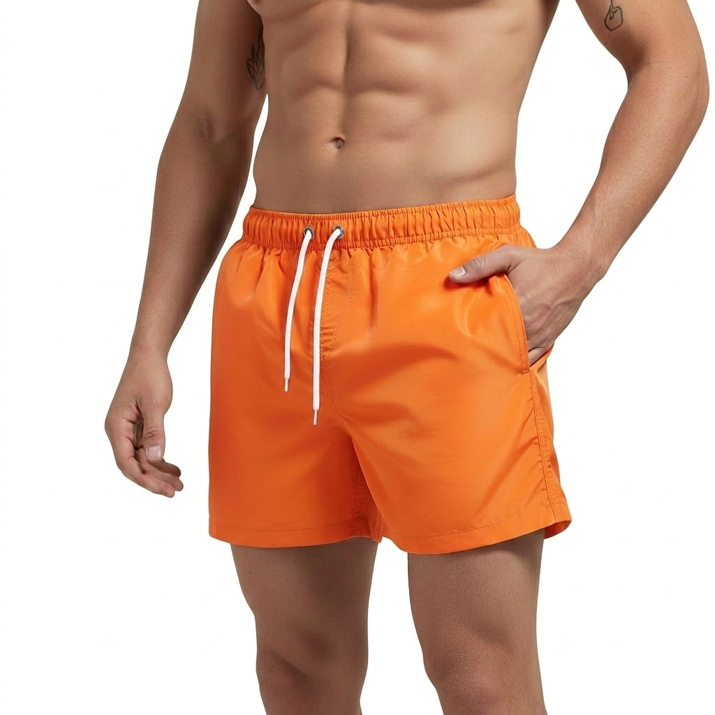 Herren-Badeshorts mit elastischem Bund und Kordelzug-Shorts for men-Alpenkind