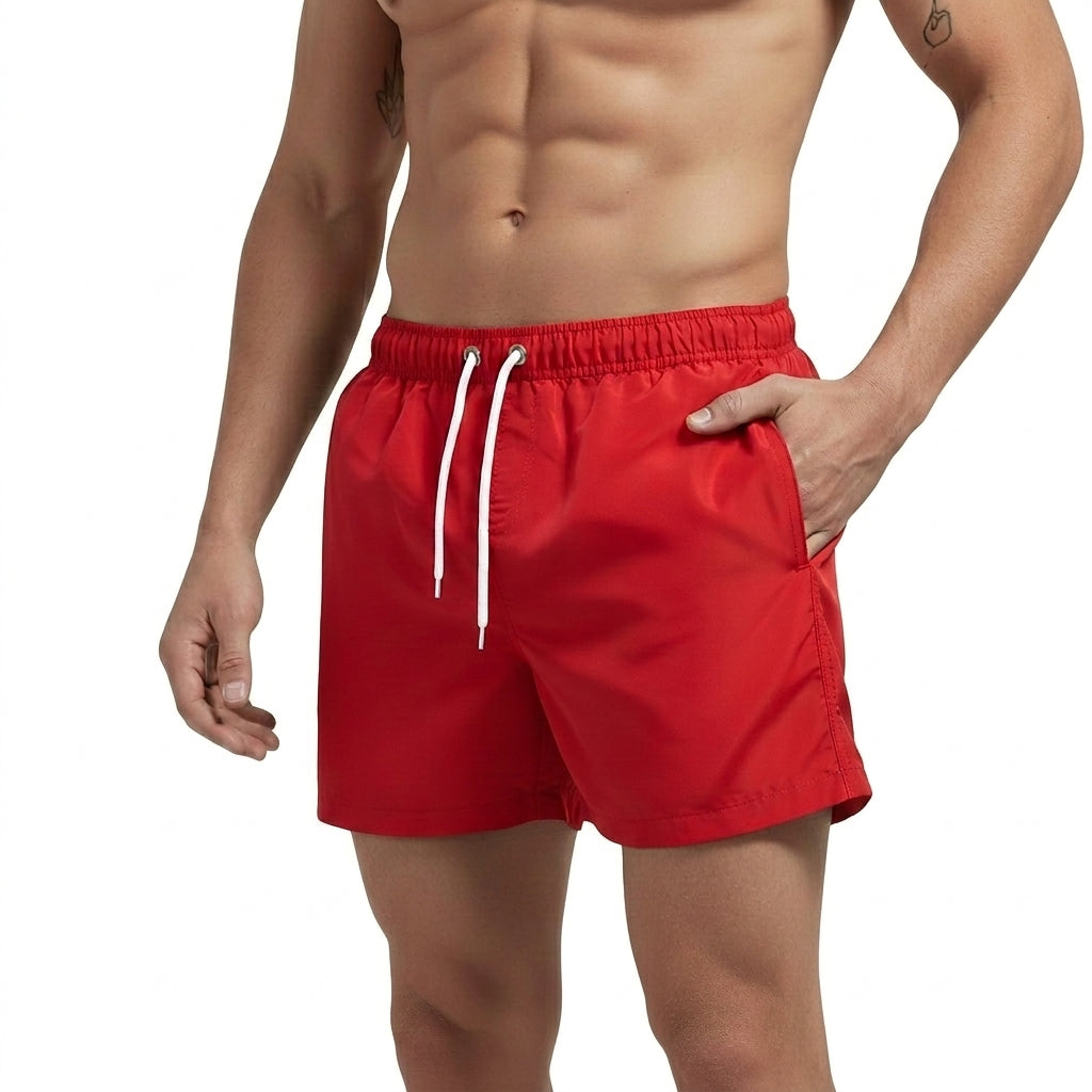 Herren-Badeshorts mit elastischem Bund und Kordelzug-Shorts for men-Alpenkind