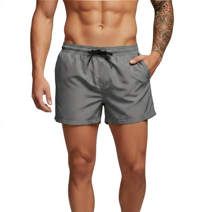 Herren Badeshorts mit elastischem Bund und Kordelzug-Swimwear for men-Alpenkind