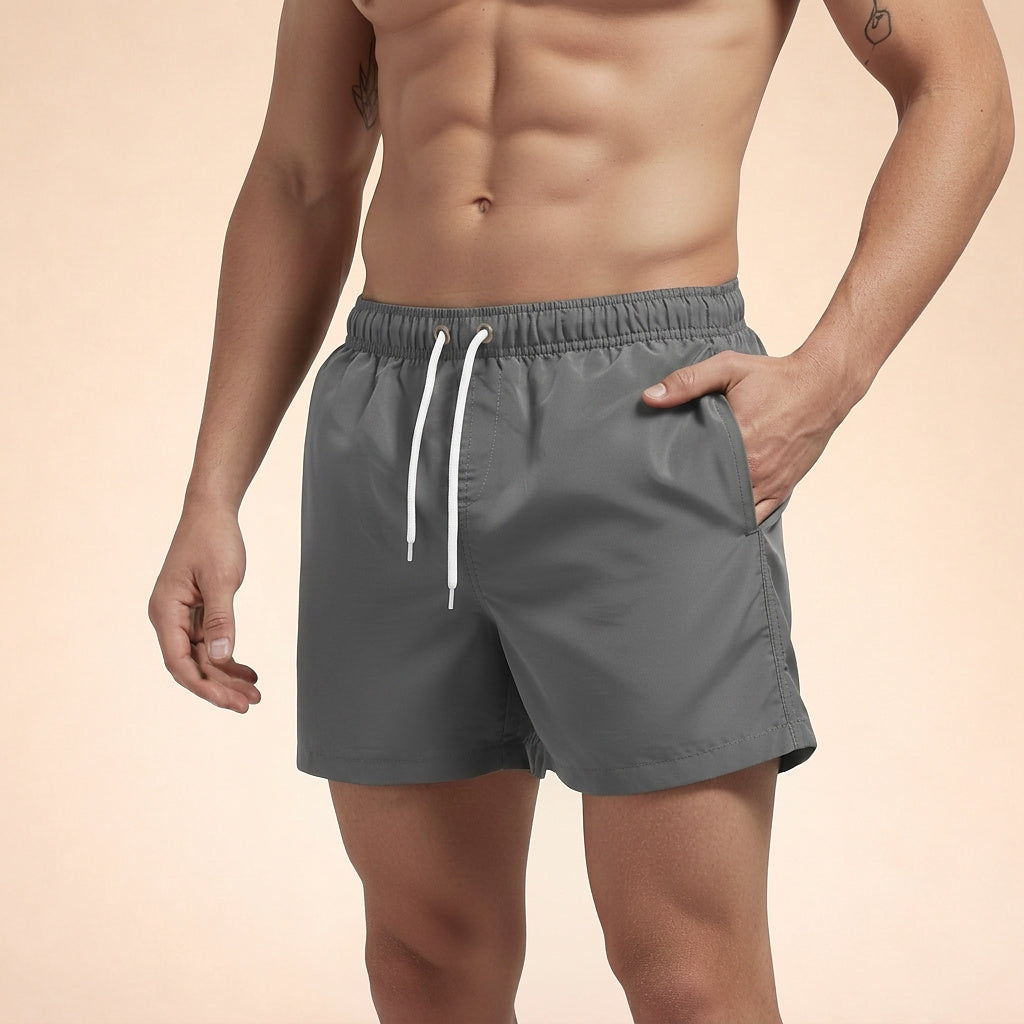 Herren-Badeshorts mit elastischem Bund und Kordelzug-Shorts for men-Alpenkind