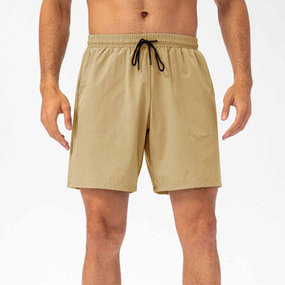 Herren Badeshorts mit elastischem Bund und Kordelzug-Swimwear for men-Alpenkind