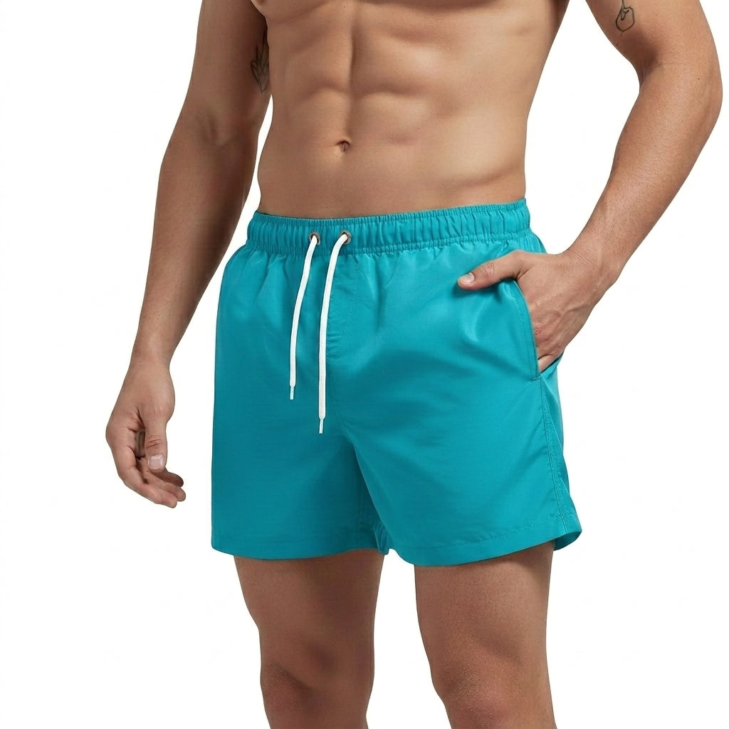 Herren-Badeshorts mit elastischem Bund und Kordelzug-Shorts for men-Alpenkind