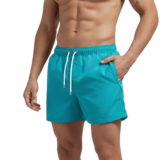 Herren-Badeshorts mit elastischem Bund und Kordelzug-Shorts for men-Alpenkind
