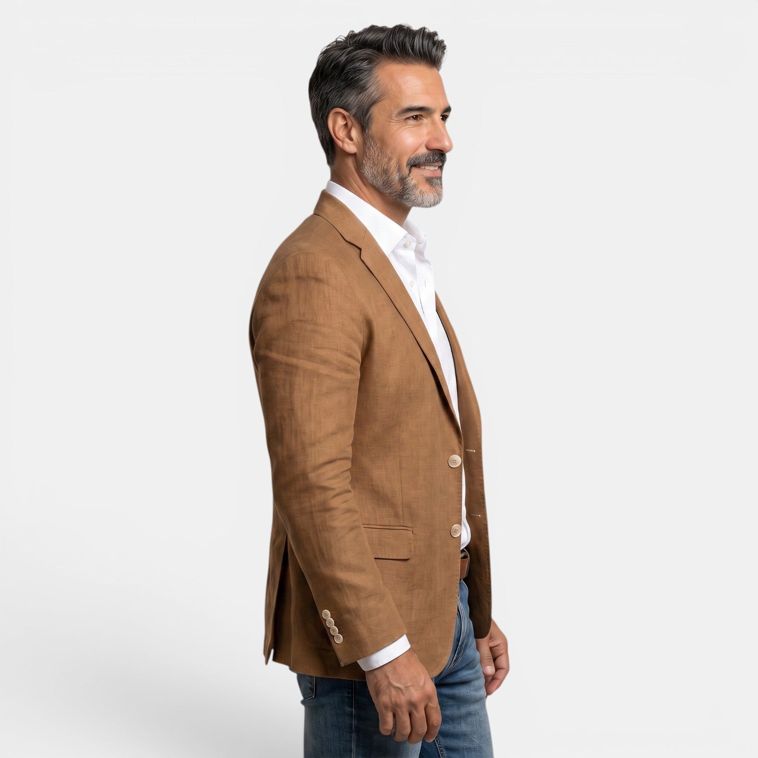 Herren-Blazer mit drei Knöpfen und fallendem Revers-Blazer for men-Alpenkind