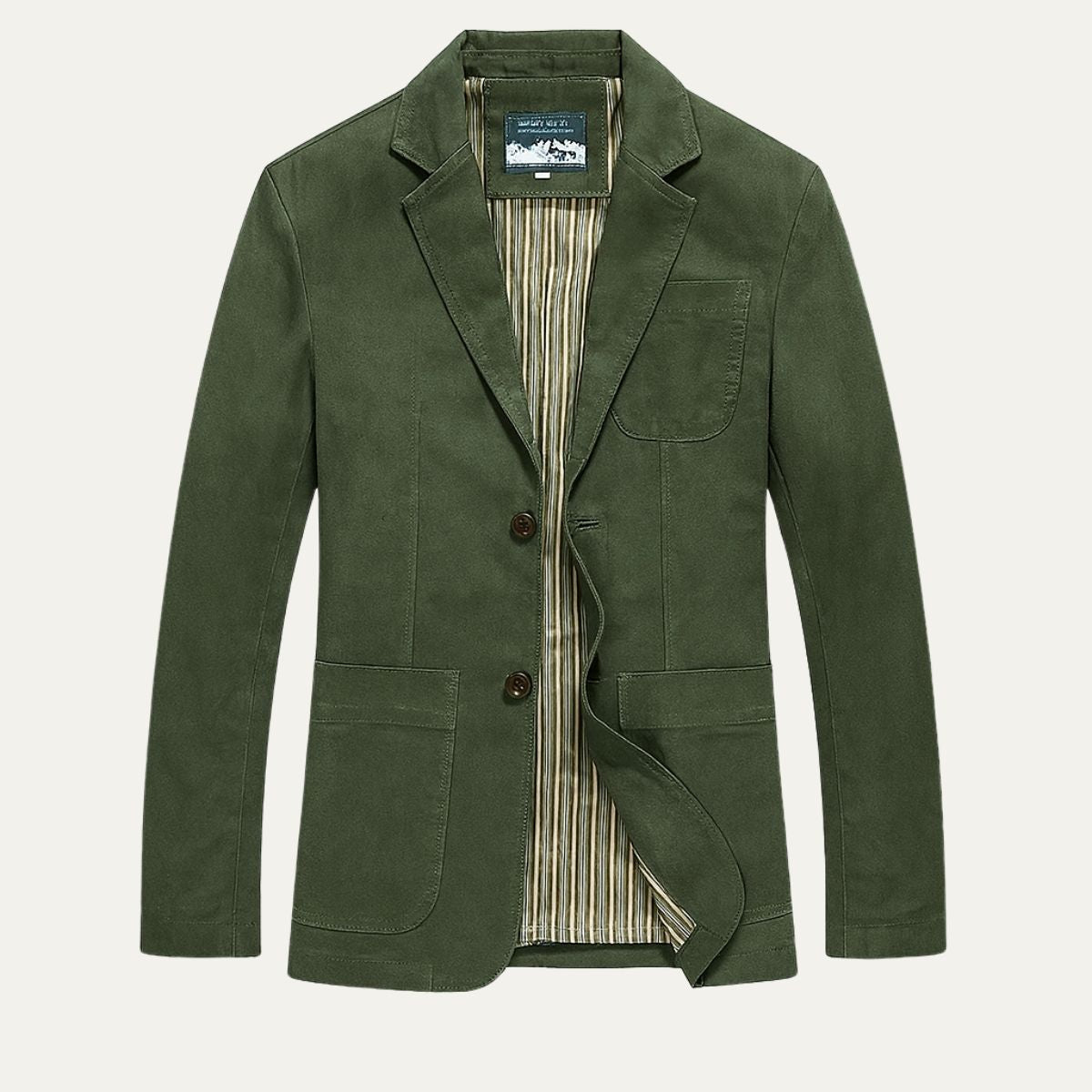 Herren-Blazer mit Knopfleiste und aufgesetzten Taschen-Jackets for men-Alpenkind