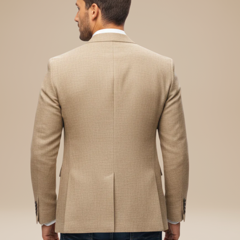 Herren-Blazer mit zwei Knöpfen und aufgesetzten Taschen-Blazer for men-Alpenkind