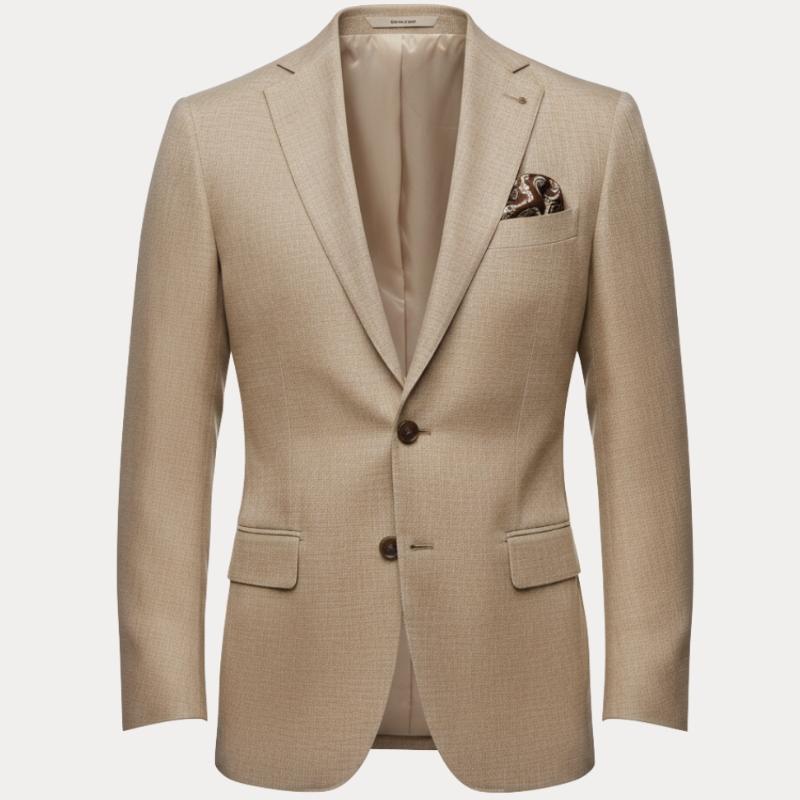 Herren-Blazer mit zwei Knöpfen und aufgesetzten Taschen-Blazer for men-Alpenkind