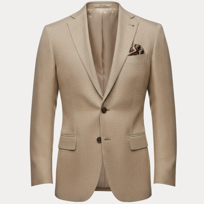 Herren-Blazer mit zwei Knöpfen und aufgesetzten Taschen-Blazer for men-Alpenkind