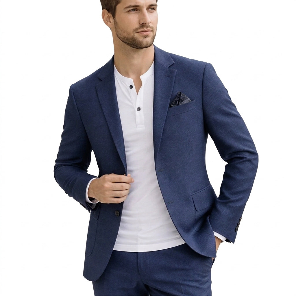 Herren-Blazer mit zwei Knöpfen und Pattentaschen-Blazers for men-Alpenkind