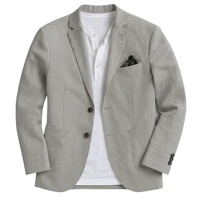 Herren-Blazer mit zwei Knöpfen und Pattentaschen-Blazers for men-Alpenkind