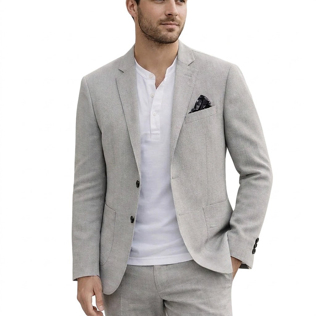Herren-Blazer mit zwei Knöpfen und Pattentaschen-Blazers for men-Alpenkind