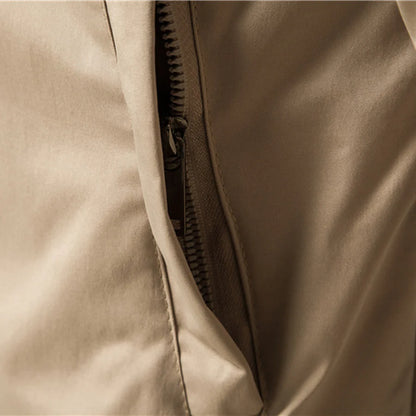 Herren Bomberjacke mit Reißverschluss und Rippbündchen