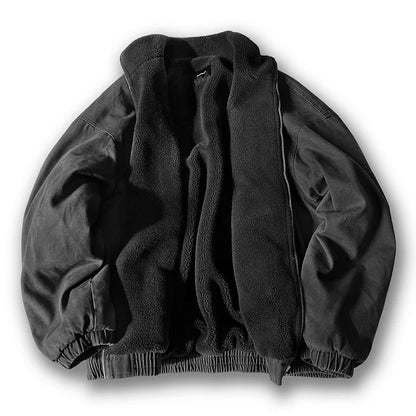 Herren-Bomberjacke mit Reißverschluss und Stehkragen-Jackets & Coats for men-Alpenkind
