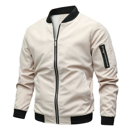 Herren-Bomberjacke mit Reißverschlusstasche am Ärmel-Jackets for men-Alpenkind