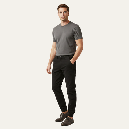 Herren Cargo-Hose mit elastischem Beinabschluss-Men Pants-Alpenkind