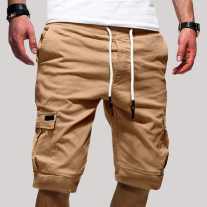 Herren Cargo Shorts mit Kordelzugbund und Mehreren Taschen-Shorts for men-Alpenkind