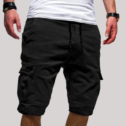 Herren Cargo Shorts mit Kordelzugbund und Mehreren Taschen-Shorts for men-Alpenkind