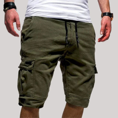 Herren Cargo Shorts mit Kordelzugbund und Mehreren Taschen-Shorts for men-Alpenkind