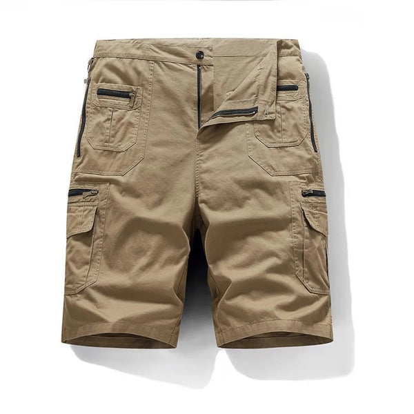 Herren Cargo Shorts mit Mehreren Taschen und Reißverschluss-Shorts for men-Alpenkind