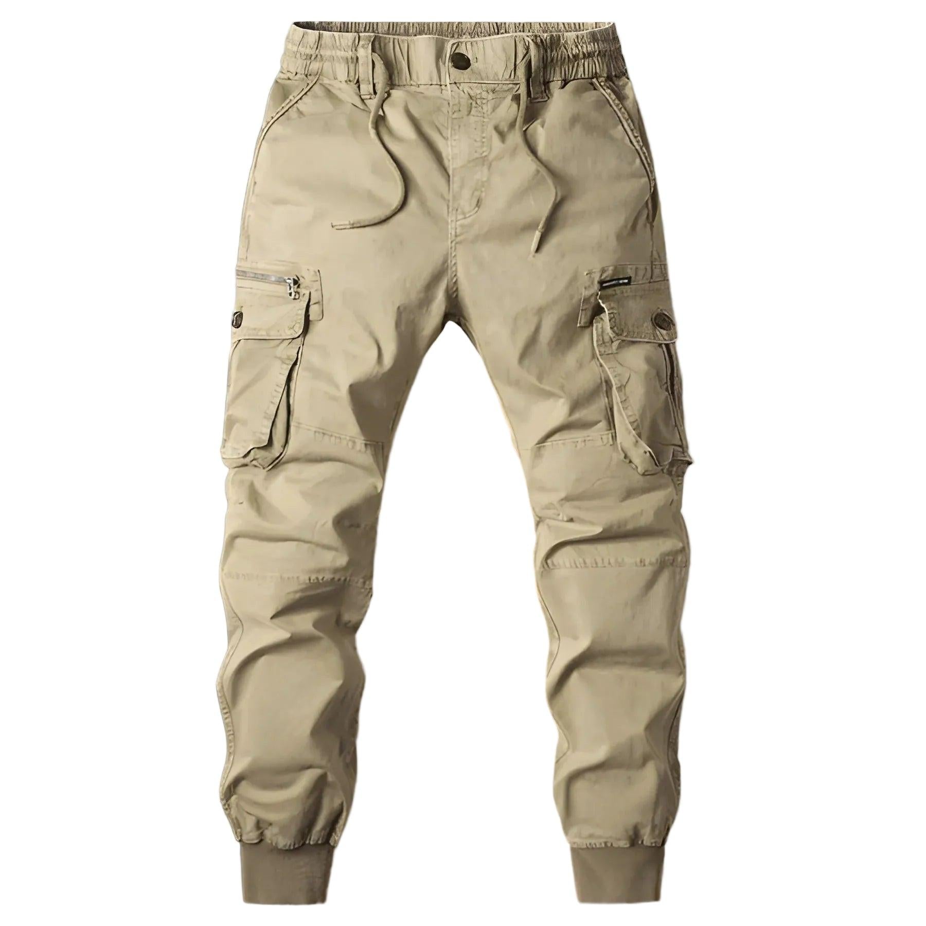 Herren Cargohose mit Reißverschlusstaschen-Men Pants-Alpenkind