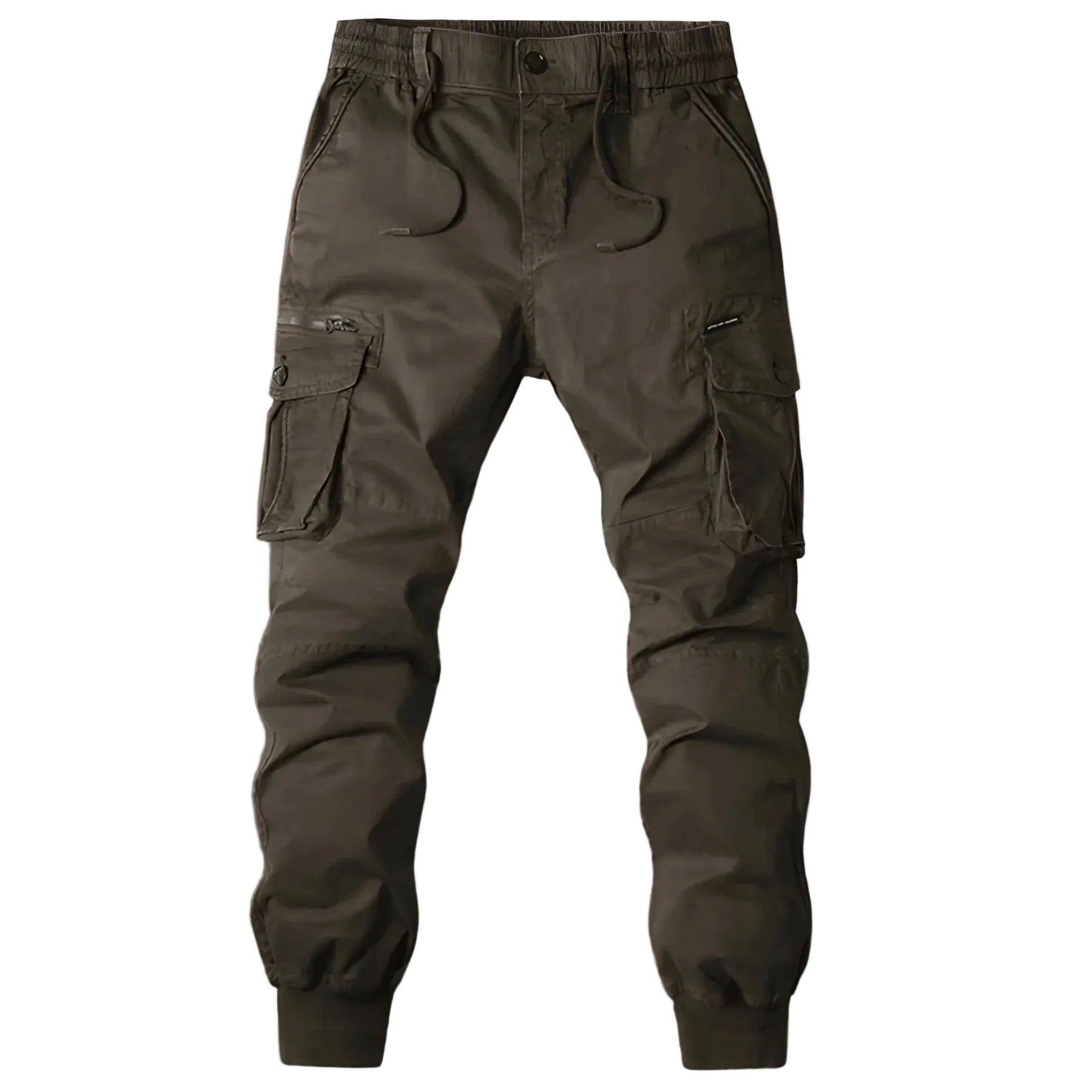 Herren Cargohose mit Reißverschlusstaschen-Men Pants-Alpenkind