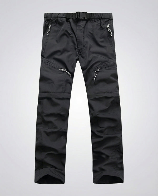 Herren Cargohose mit Reißverschlusstaschen und verstellbarem Bund-Men Pants-Alpenkind