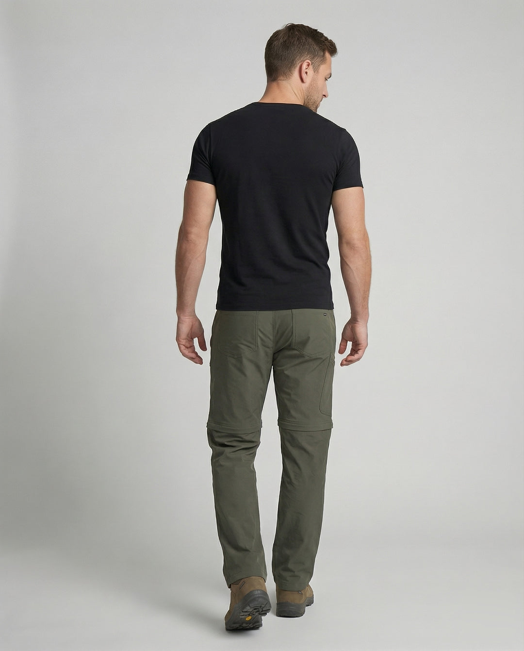 Herren Cargohose mit Reißverschlusstaschen und verstellbarem Bund-Men Pants-Alpenkind