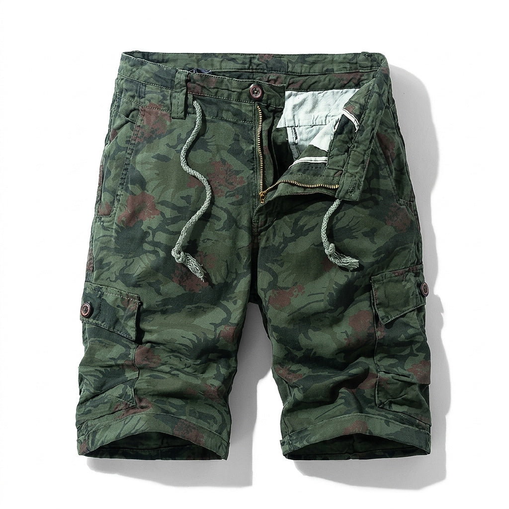 Herren-Cargoshorts mit Camouflage-Print-Shorts for men-Alpenkind