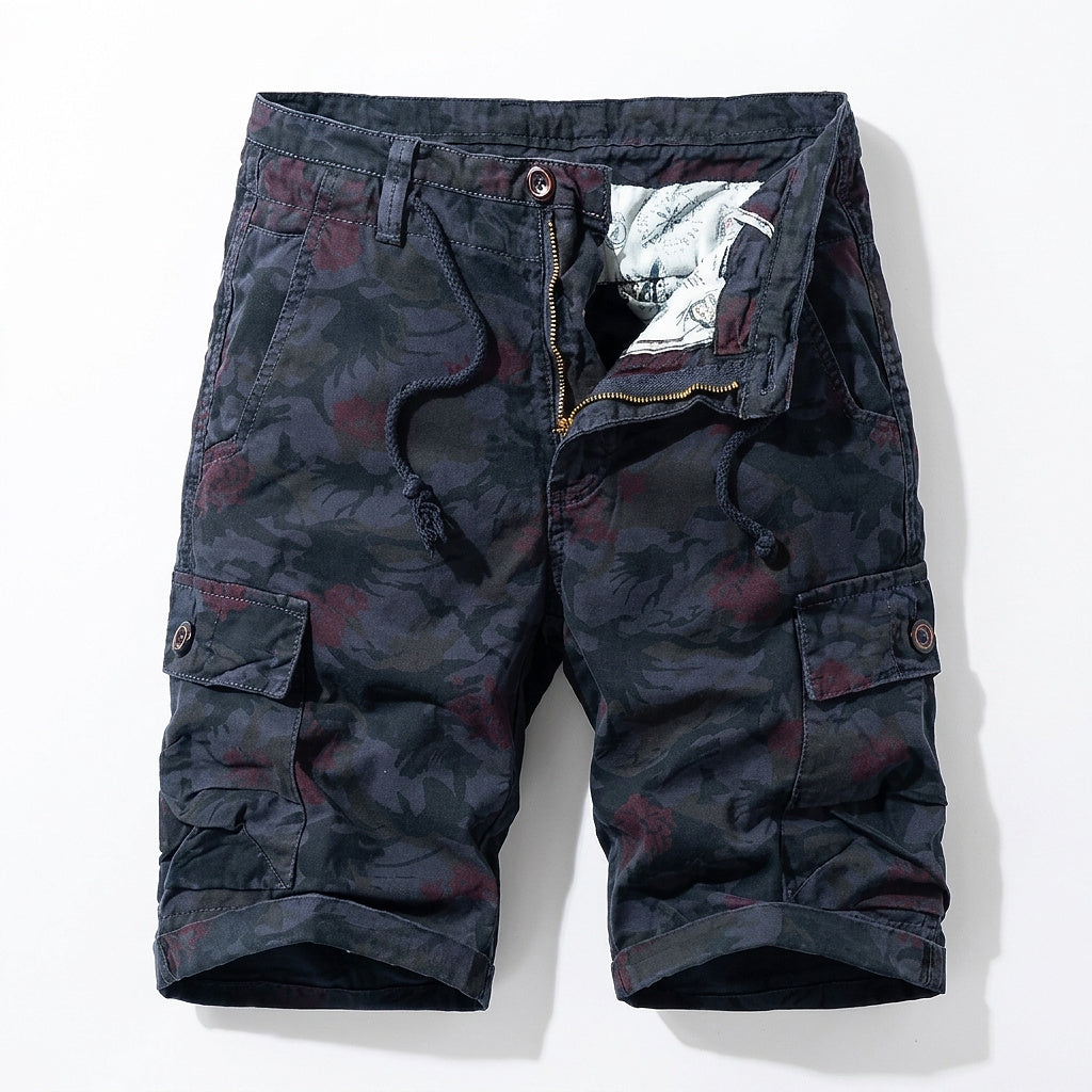 Herren-Cargoshorts mit Camouflage-Print-Shorts for men-Alpenkind