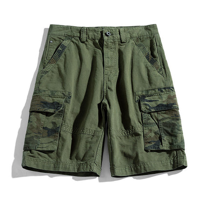 Herren-Cargoshorts mit Camouflage-Taschen-Shorts for men-Alpenkind