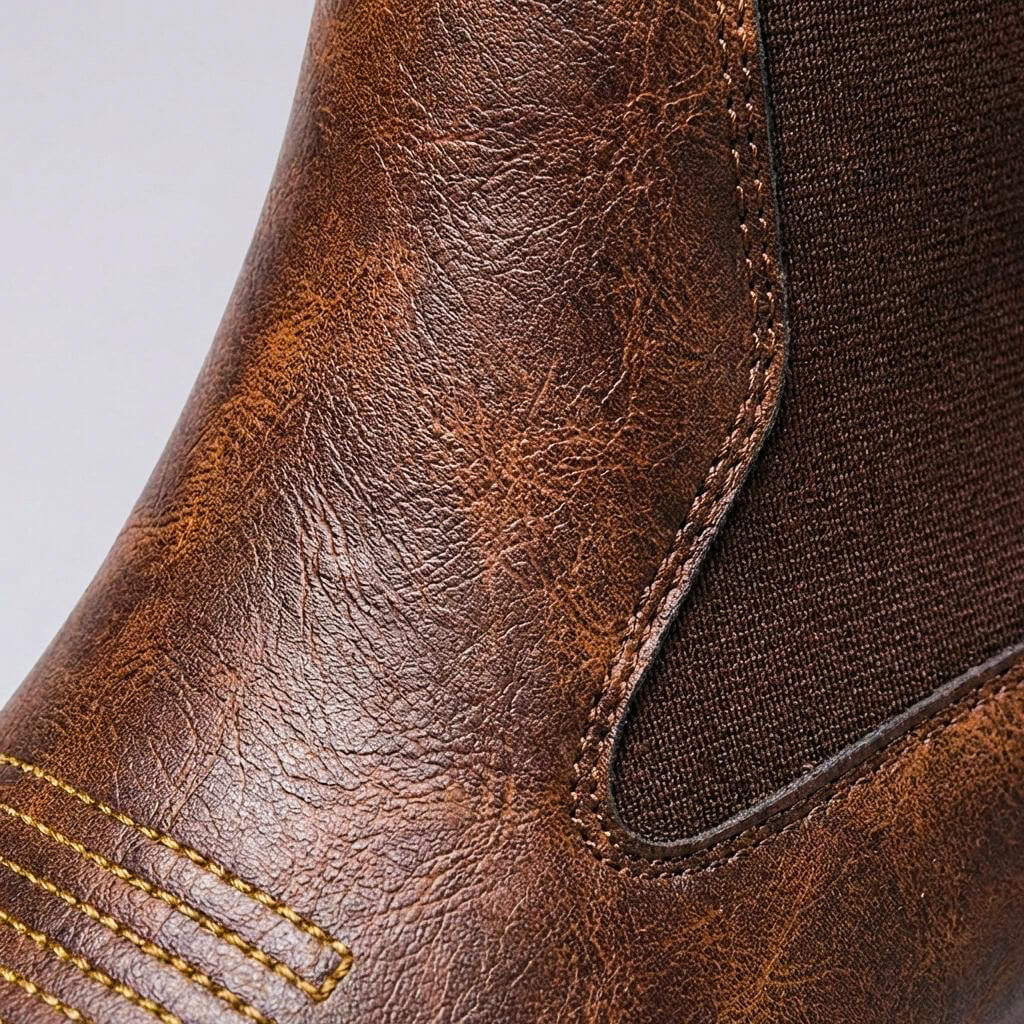 Herren-Chelsea-Boots mit bestickter Zehenpartie-Footwear for men-Alpenkind