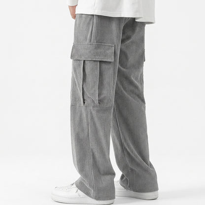 Herren Cord-Cargohose mit weitem Bein-Pants for Men-Alpenkind