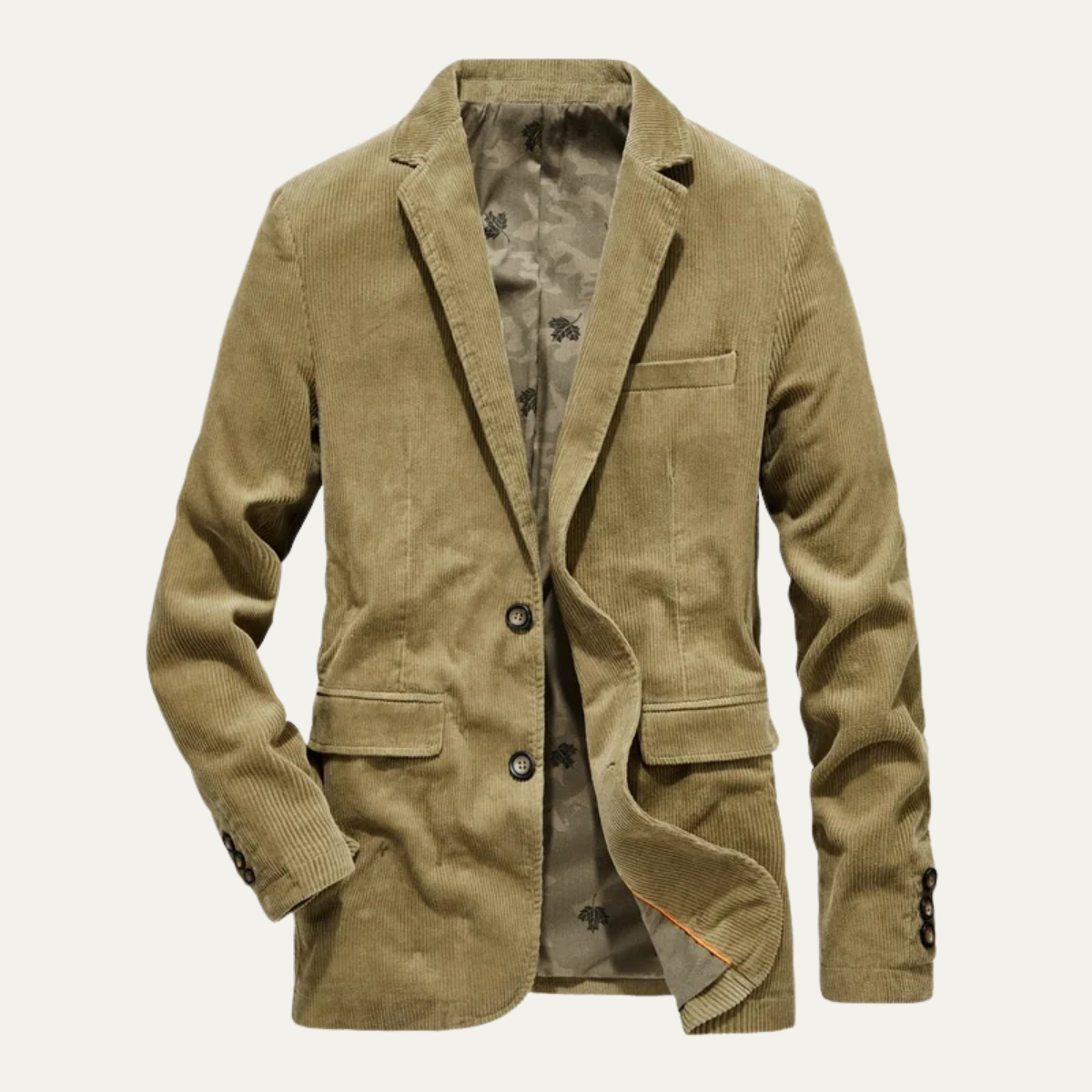 Herren Cordblazer mit Reverskragen und Knopfverschluss-Men Jackets-Alpenkind