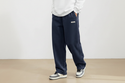 Herren Cordhose mit Elastischem Bund und Geradem Bein-Men Pants-Alpenkind