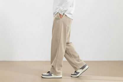 Herren Cordhose mit Elastischem Bund und Geradem Bein-Men Pants-Alpenkind