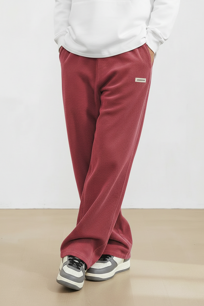 Herren Cordhose mit Elastischem Bund und Geradem Bein-Men Pants-Alpenkind