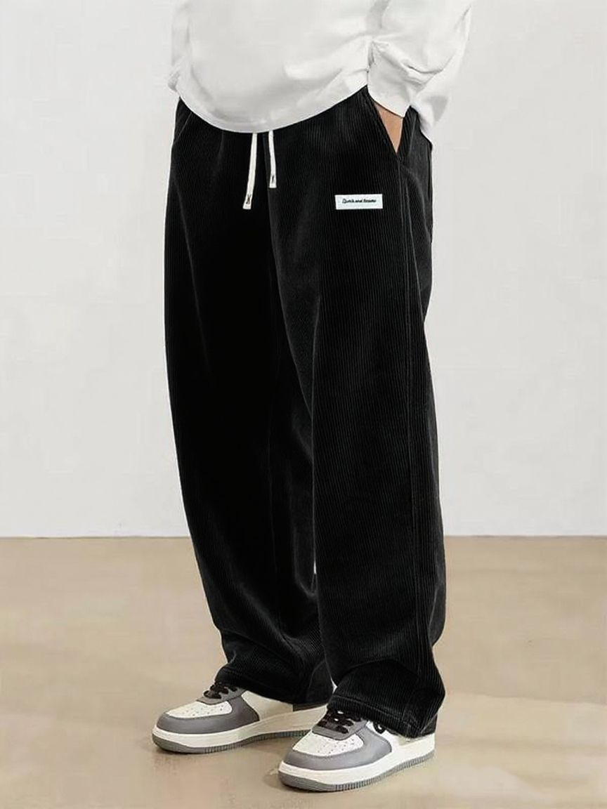 Herren-Cordhose mit geradem Bein-Pants for Men-Alpenkind
