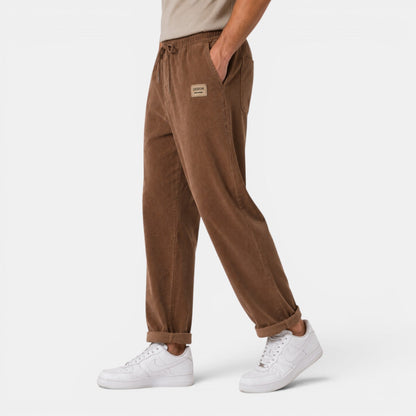 Herren-Cordhose mit geradem Bein-Pants for Men-Alpenkind